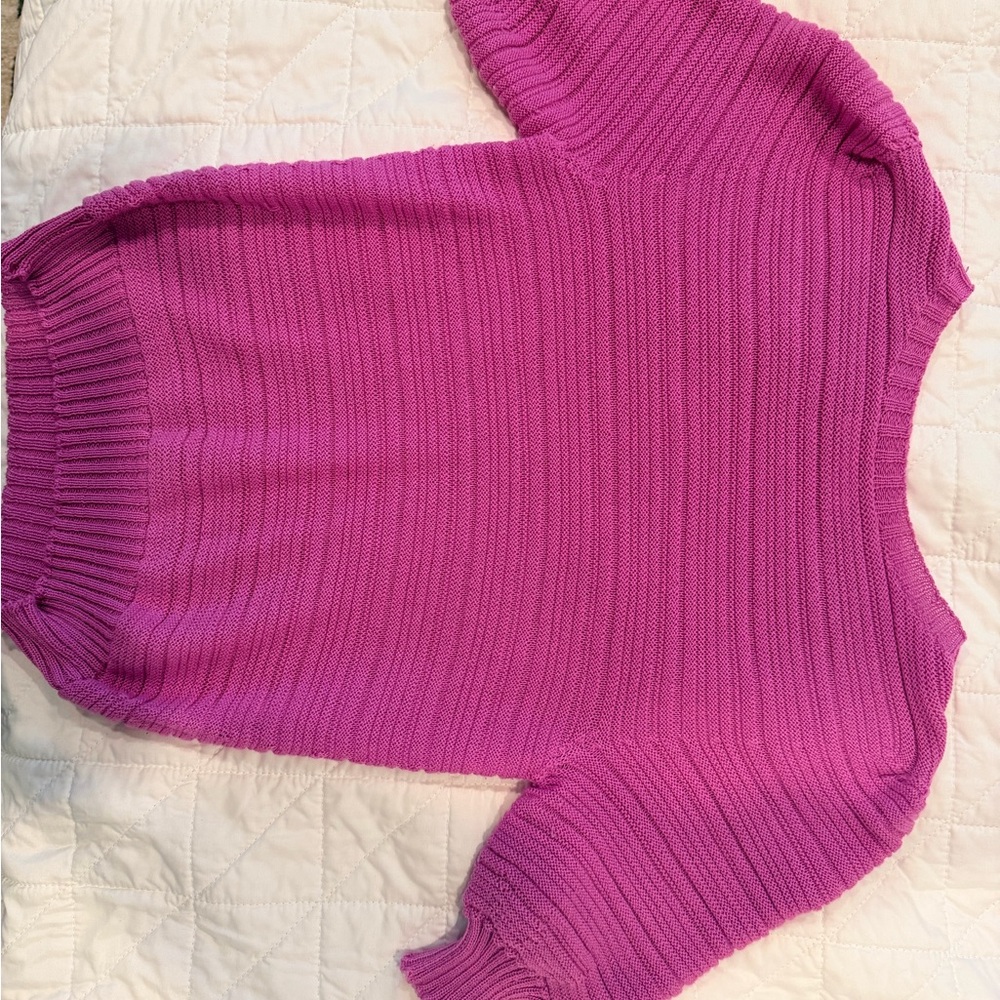 Vibrant Knit Crew Neck Sweater